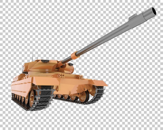 Tank isolated on transparent background 3d rendering illustration