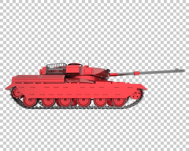 Tank isolated on transparent background 3d rendering illustration