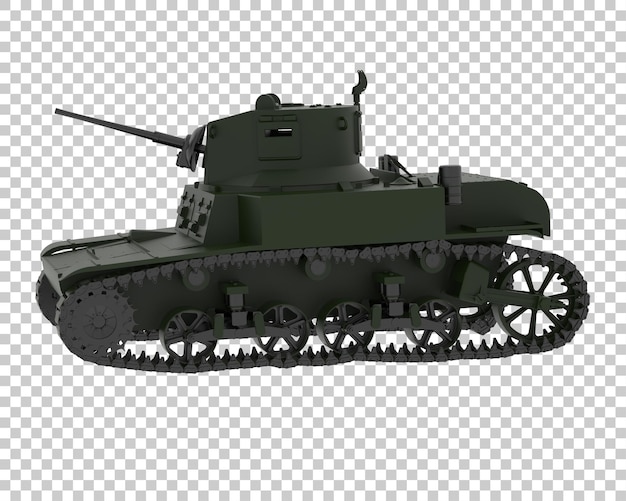 Tank isolated on transparent background 3d rendering illustration