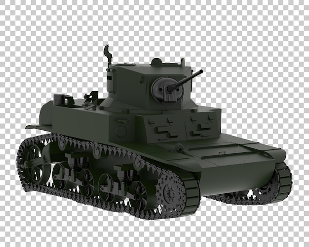 Tank isolated on transparent background 3d rendering illustration