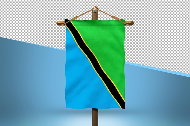 PSD tanzania hang flag design background