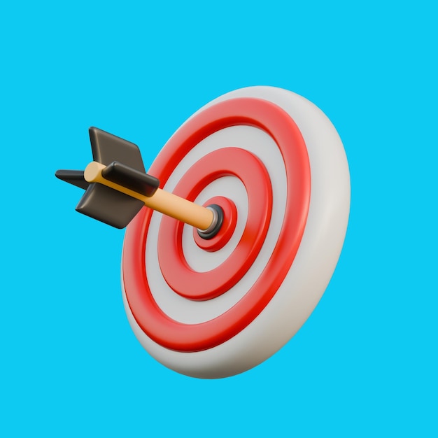 PSD target 3d icon