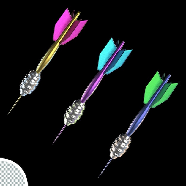 Target Dart 3d Render Archery Target  Arrow isolated Illustration