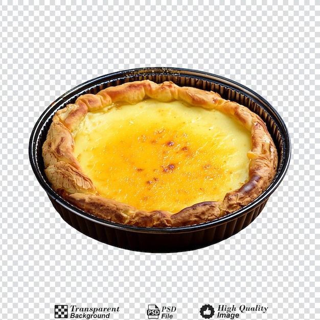 Tarte flambe isolated on transparent background