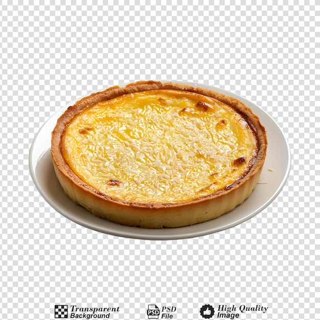 Tarte flambe isolated on transparent background