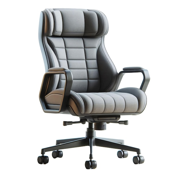 Task chair isolated on Transparent background