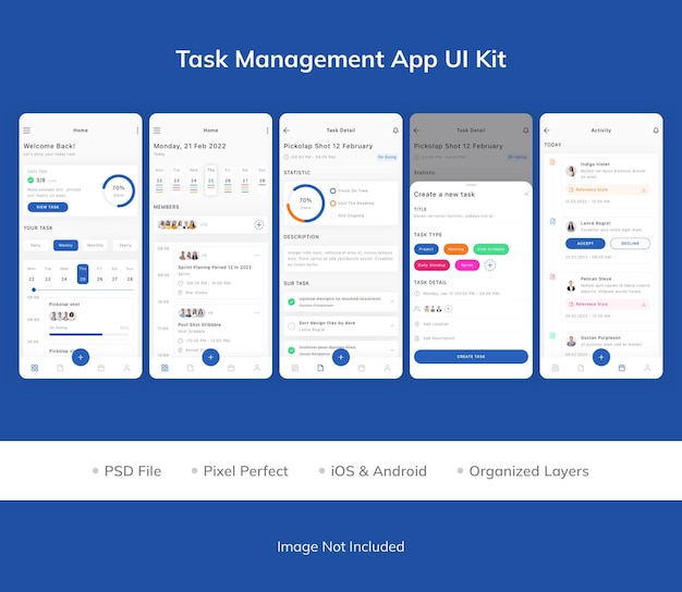 Task Management App UI Kit