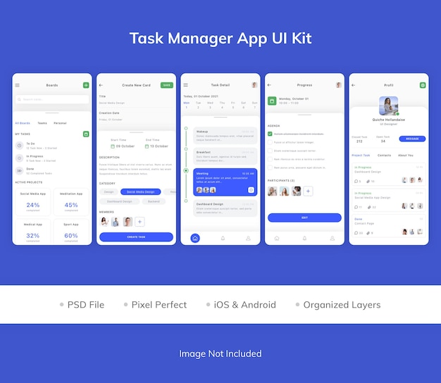 Task Manager App UI Kit