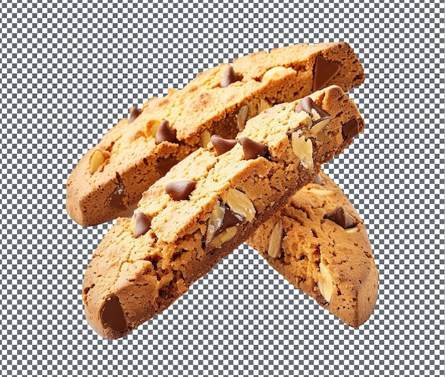 PSD tasty biscotti isolated on transparent background