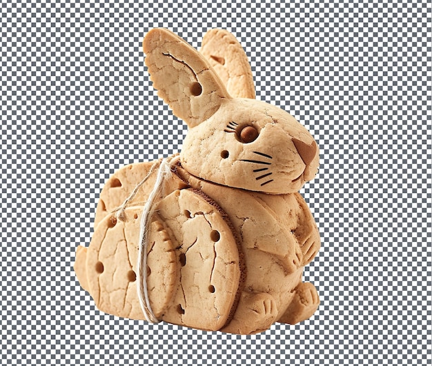 Tasty Bunny shaped Cookie Box isolated on transparent background