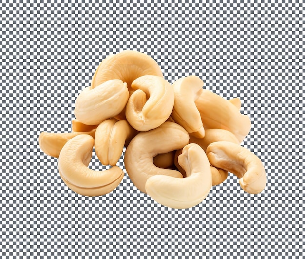 PSD tasty cashews isolated on transparent background