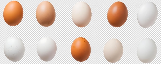 PSD tasty chicken eggs on a transparent background