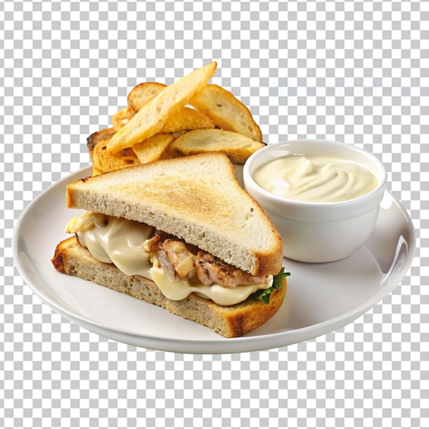 tasty club sandwich isolated on transparent background