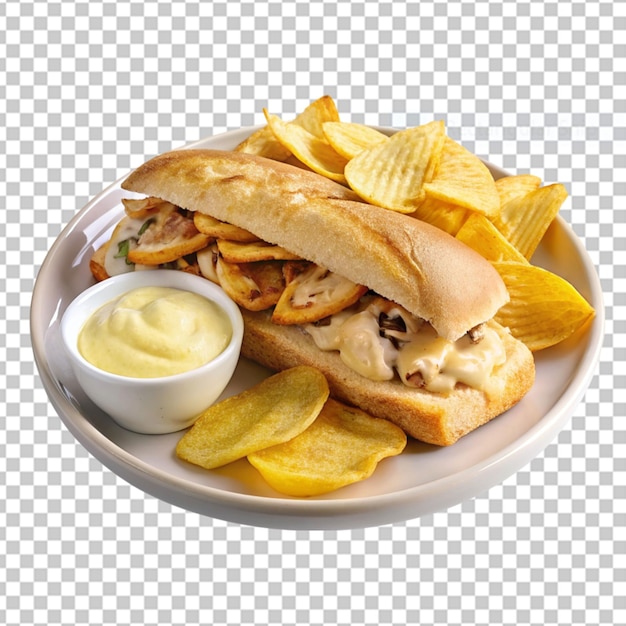 tasty club sandwich isolated on transparent background