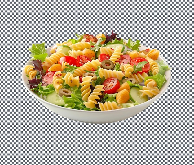 Tasty Cold Pasta Salad isolated on transparent background