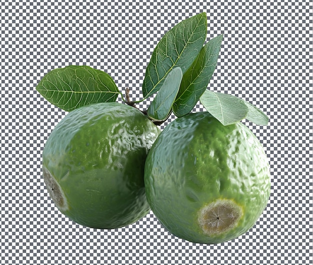 PSD tasty feijoa isolated on transparent background