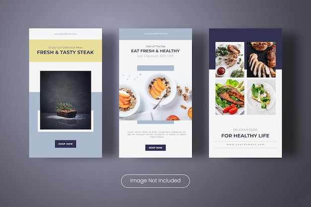 Tasty Food Menu Instagram Stories Template Banner