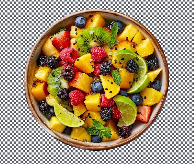 Tasty Fruit Salad isolated on transparent background