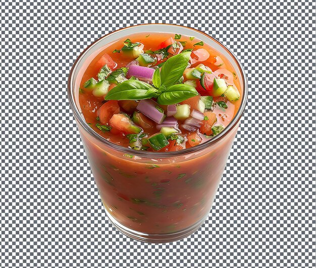 PSD tasty goz beida gazpacho isolated on transparent background