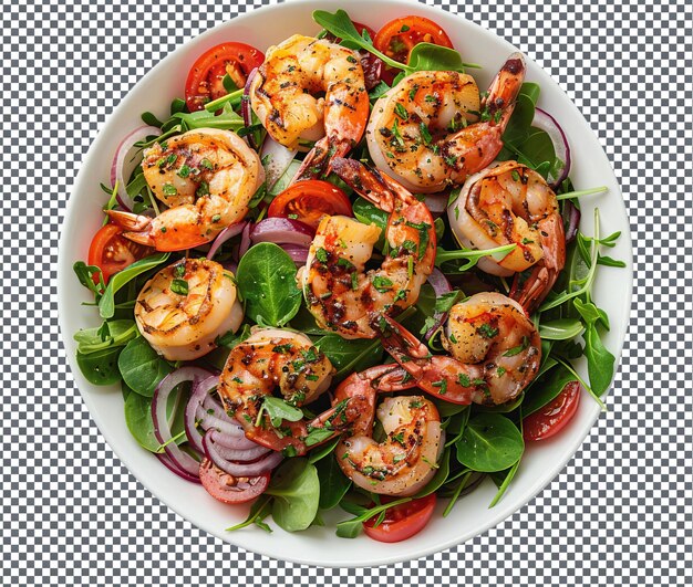 PSD tasty grilled shrimp isolated on transparent background