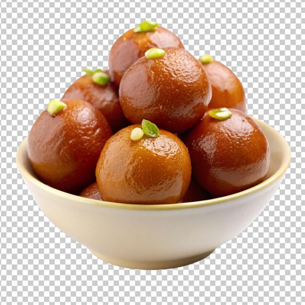 tasty Gulab jamun on transparent background