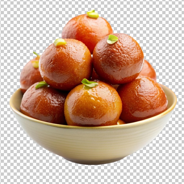 tasty Gulab jamun on transparent background