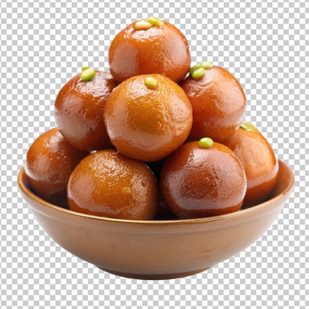 tasty Gulab jamun on transparent background