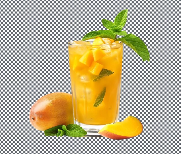 PSD tasty minty mango mule isolated on transparent background