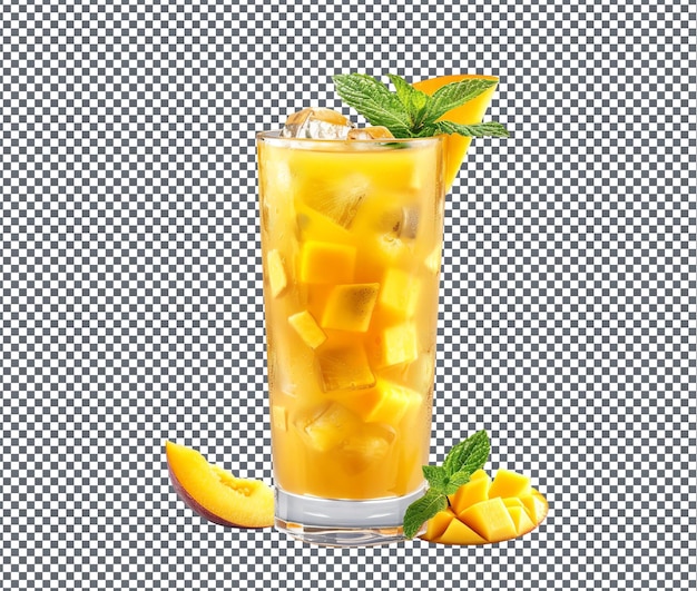 Tasty Minty Mango Mule isolated on transparent background