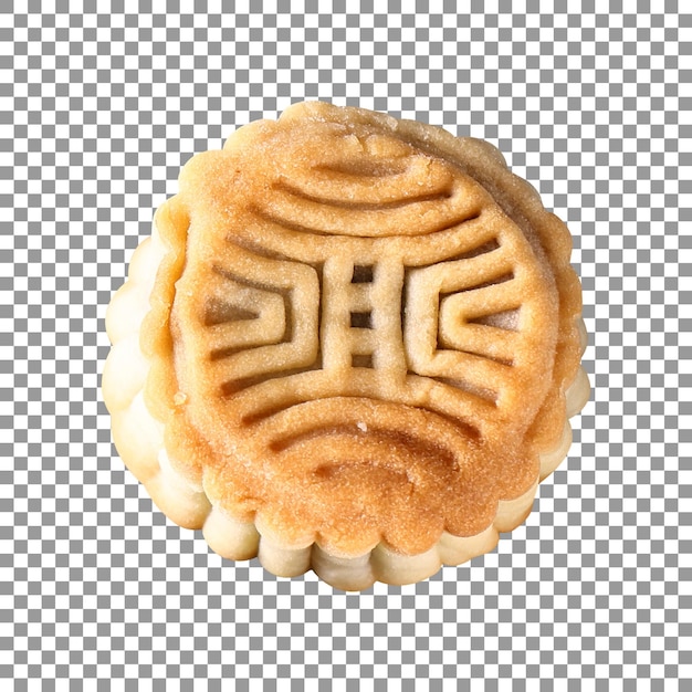 Tasty mooncake isolated on transparent background