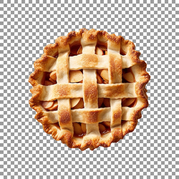 Tasty pie isolated on transparent background