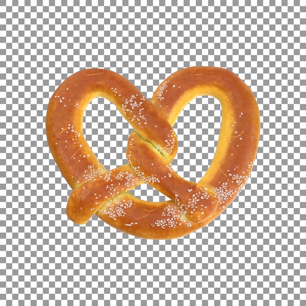 Tasty pretzel isolated on transparent background