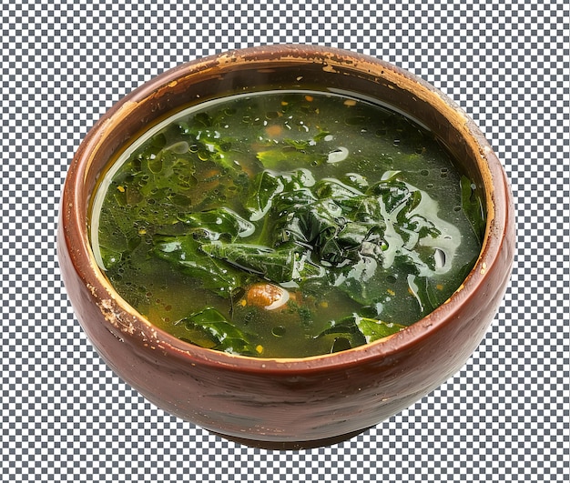 PSD tasty slimy green soup isolated on transparent background