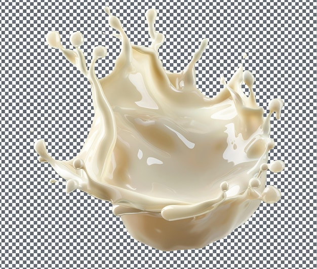 Tasty Sour milk isolated on transparent background