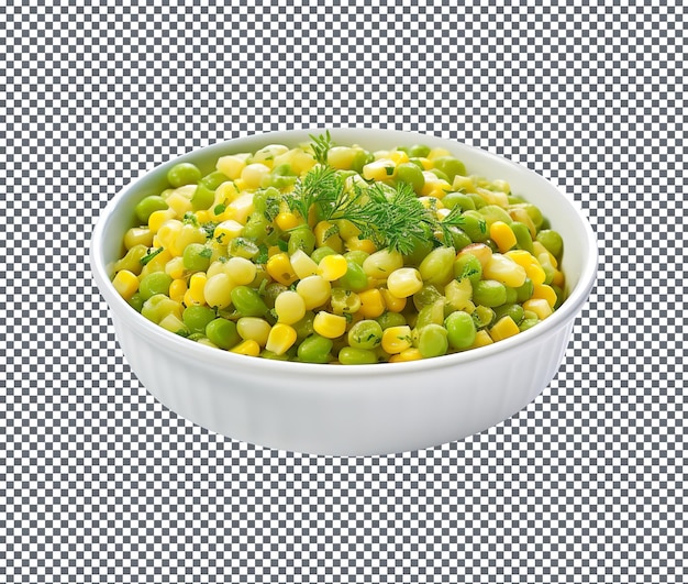 Tasty Succotash isolated on transparent background