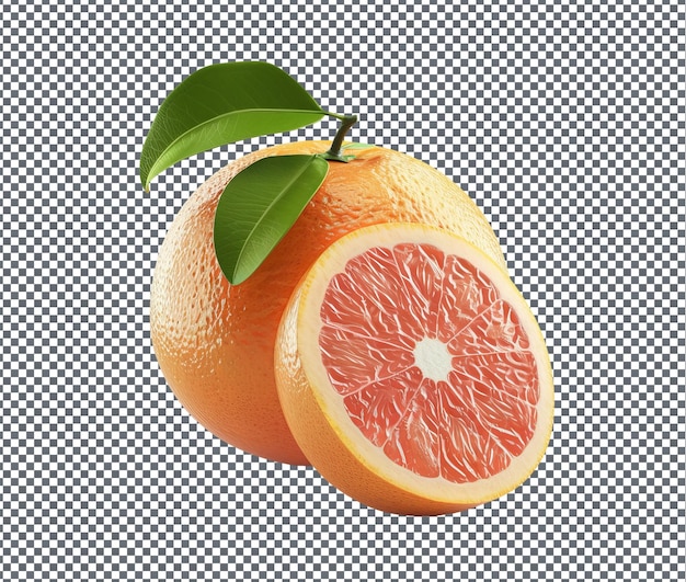 Tasty Sunkist Grapefruit isolated on transparent background