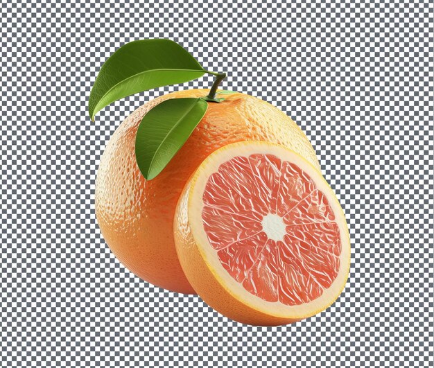 PSD tasty sunkist grapefruit isolated on transparent background