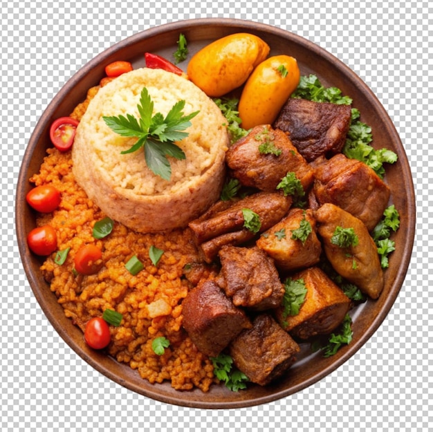 PSD tasty and traditional gabonese dish abar isolated