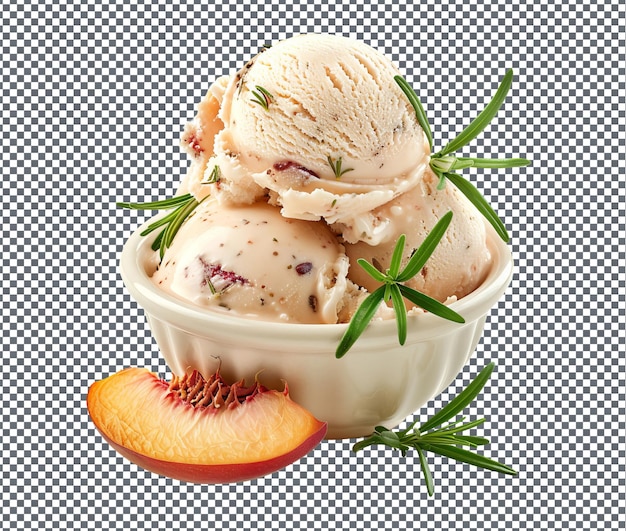 PSD tasty and yummy ice cream isolated on transparent background