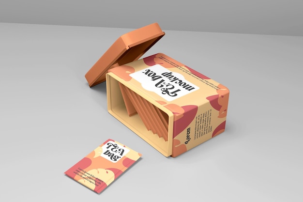 Tea Box Mockup