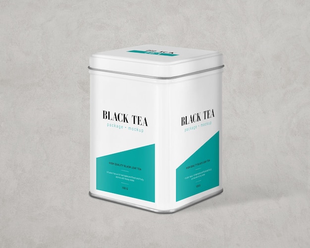 tea packaging mockup matte jar packaging mockup PSD