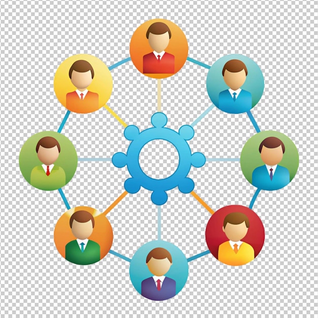 a teamwork and collaboration diagram on white background