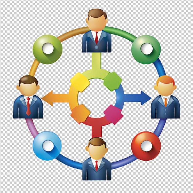 a teamwork and collaboration diagram on white background