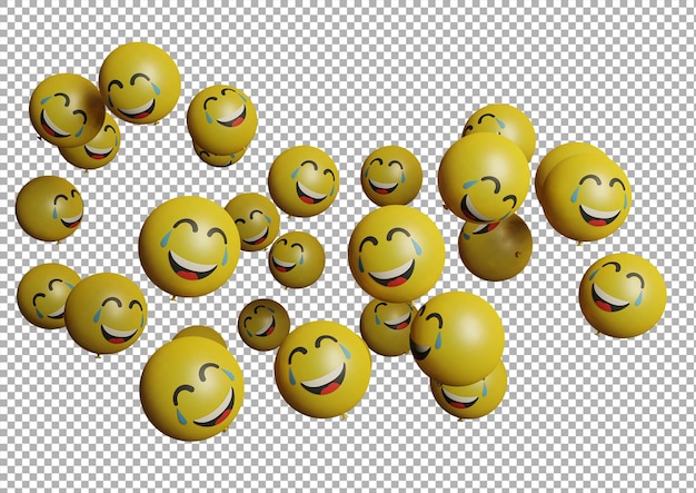 tears smiling balloon emoticon or emoji perfect for sosial media, branding, advertisement promotion