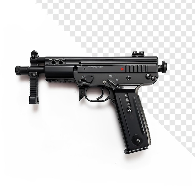 Tec9 Handgun on Transparent Background