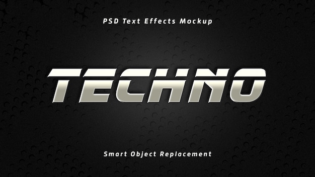 Techno 3D Text Effects 