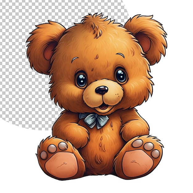 Teddy Bear Baby Toddler illustration on Transparent Background