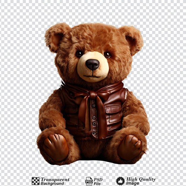 PSD teddy bear isolated on transparent background