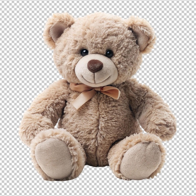 PSD a teddy bear with a bow on its head