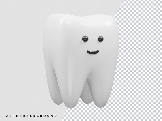 Teeth icon 3d render